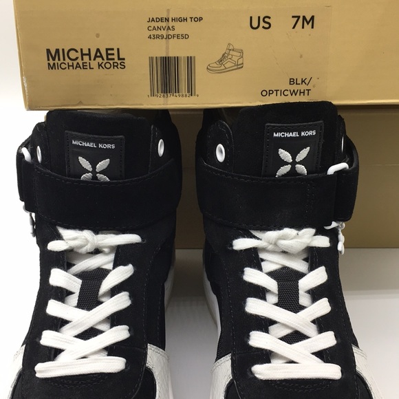 Michael Kors Jaden High Top Canvas black/opticwhit - Picture 7 of 8